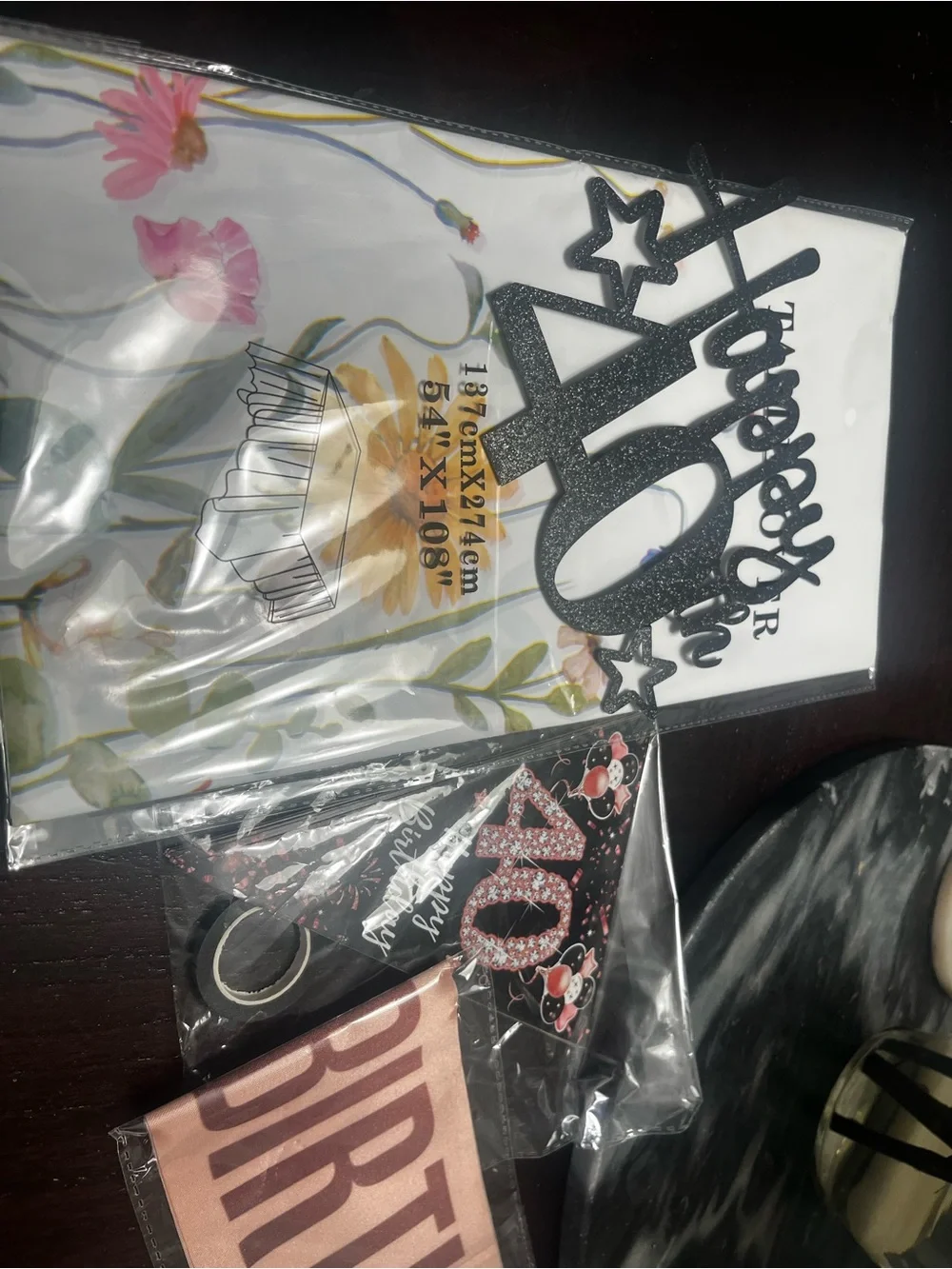 40th Birthday Party Decorations Kit - plus Paper Goods